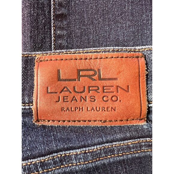 Women's LRL Ralph Lauren Jeans Co Straight Leg Dark Wash Blue Jeans Size 6 - Picture 4 of 7